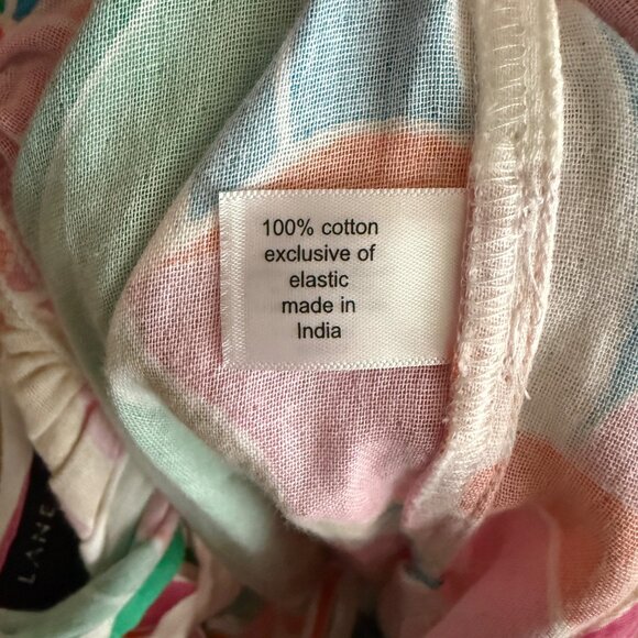 Lane Bryant Tropical Wide Leg  Floral Print Plus Size Jumpsuit With Spaghetti St - Picture 8 of 8